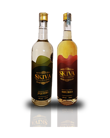 Cachaça Skiva Jequitibá + Amburana - 750ml cada