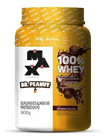 100% Whey Dr. Peanut - Pote De 900g Max Titanium