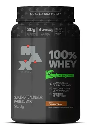 100% Whey Dino Pote 900g - Max Titanium