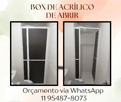 Box de Acrílico de Abrir