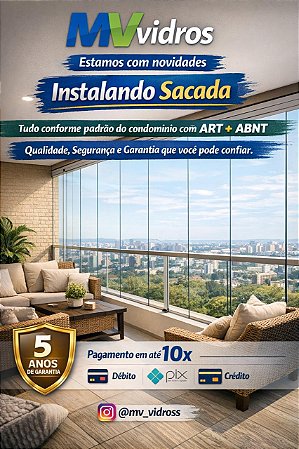 Envidraçamento de Sacada Sob Medida