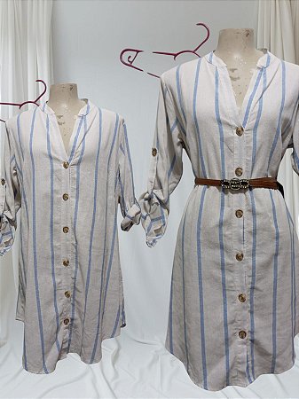 Vestido zebrinha e listrado