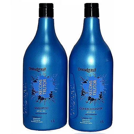 Reconstrutor 1L - Shampoo + Condicionador - para cabelos danificados e com química