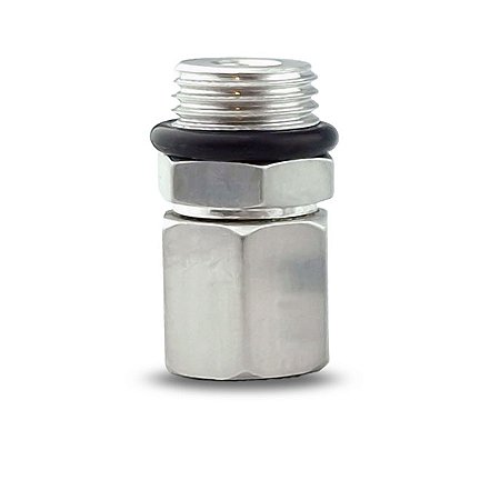Niple ALUMINIO 1/4 - 10mm PU (BLOCO E CILINDRO)