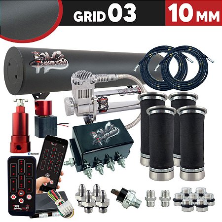 GRID 03 - 10MM CILINDRO 11,6L ALUMINIO PRETO
