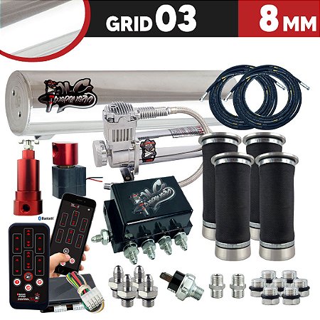 GRID 03 - 8MM CILINDRO 11,6L ALUMINIO POLIDO