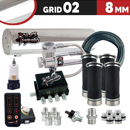 GRID 02 - 8MM CILINDRO 11,6L ALUMINIO POLIDO