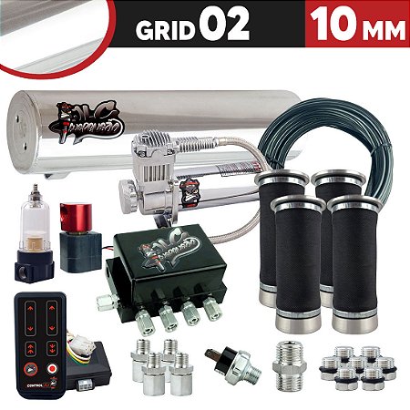 GRID 02 - 10MM CILINDRO 11,6L ALUMINIO POLIDO