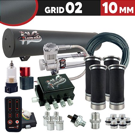 GRID 02 - 10MM CILINDRO 11,6L ALUMINIO PRETO