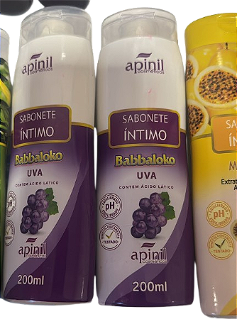 Kit 3 Sabonete Intimo de Uva