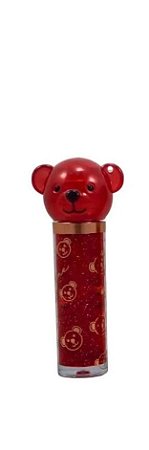 Lip Gloss Ursinho Na Cor Vermelho