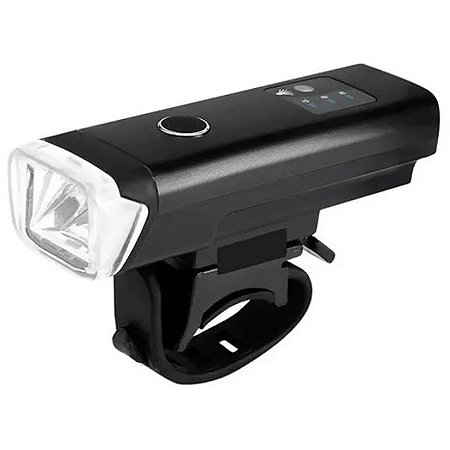 Farol Bicicleta Bike Led Iluminação Luz 180 Lumens Segurança Trânsito Sensor