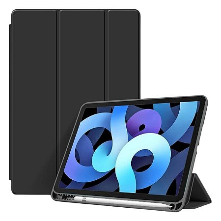 Smart Case para iPad com Suporte para Caneta - Preto