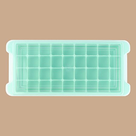 BANDEJA DE GELO PARA GELADEIRA, AZUL, SILICONE, 36 CUBOS
