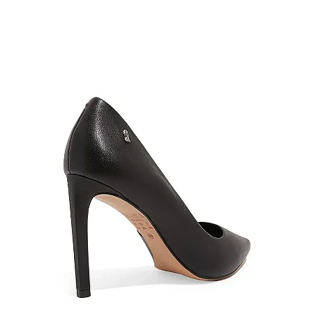 Scarpin Marrom  Pelica Soft Salto Alto