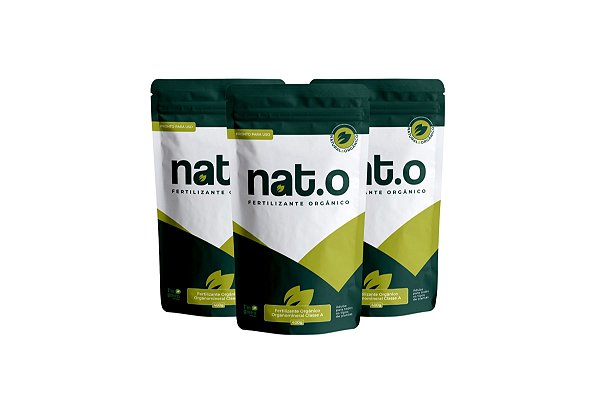 Nato Adubo Orgânico Natural - Kit 03 u.n 400g