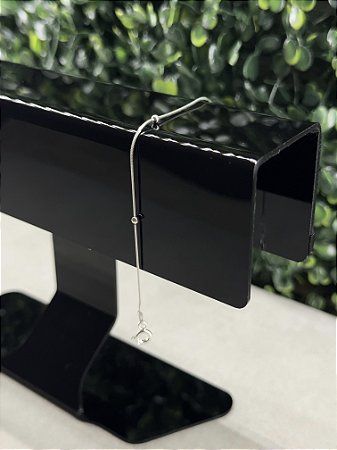 Pulseira Rabo de Rato Laminada C/ Bola 19cm