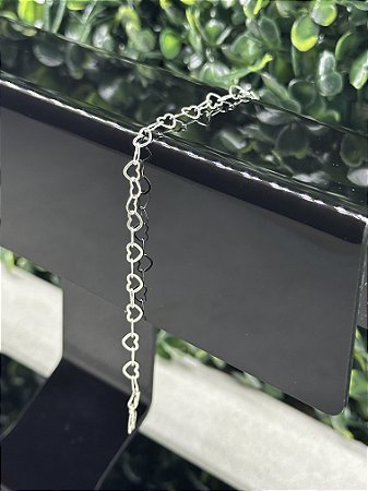 Pulseira Elo Coração 19cm