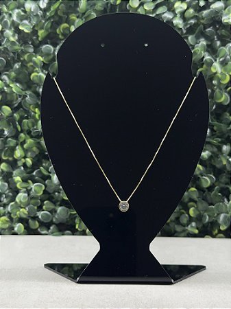 Colar Ponto de Luz em Zircônia Médio