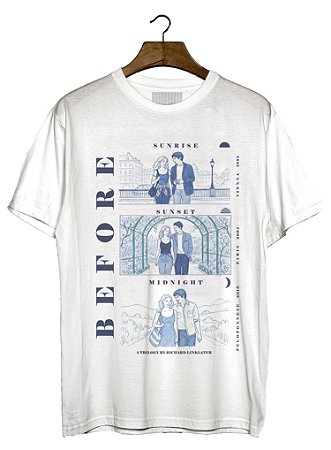 Camiseta Before Sunrise Sunset Midnight Trilogy