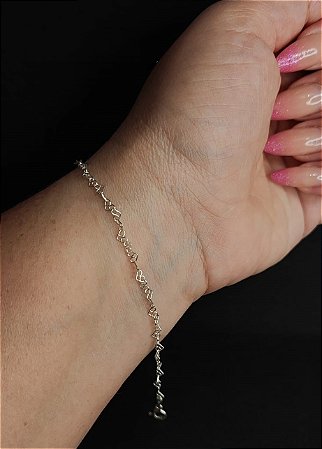 Pulseira Elo Love Prata 925