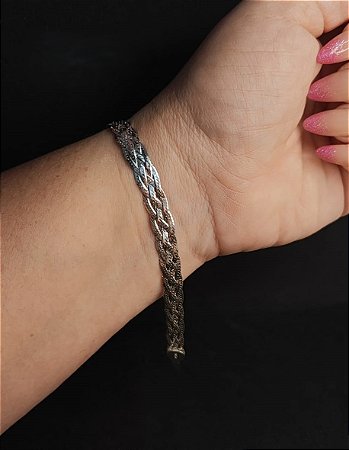 Pulseira 4 Fios em prata 925