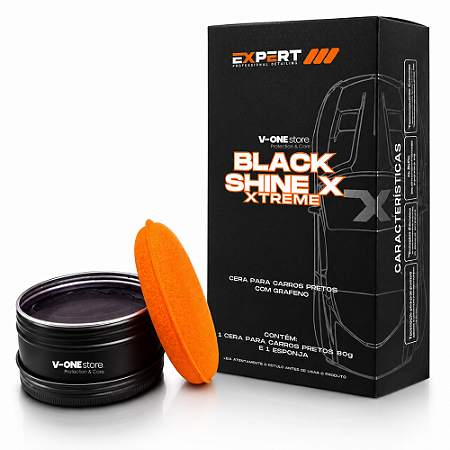 CERA COM GRAFENO PARA CARROS PRETOS XTREME BLACK SHINE X 80g