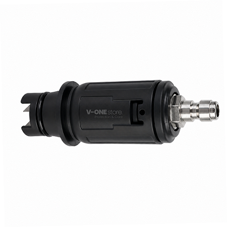 TUBEIRA CURTA PRETA 1/4" ENG. RÁPIDO AJUSTÁVEL