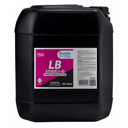 DESINCRUSTANTE ACIDO LB ATIVADO V-40 20 LTRS VISAO QUIMICA
