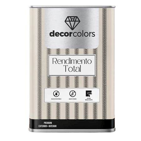Tinta Premium Rendimento Total - Decor Colors 21,5kg - Cor Branco