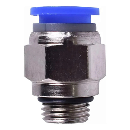 CONEXAO RETA MACHO 1/4" BSP X TB 08 MM