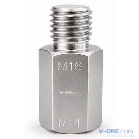 ADAPTADOR M16/M14 MACHO FÊMEA PARA POLITRIZ ROTATIVA BOINÃO DE LÃ