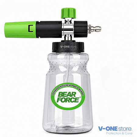 SNOW FOAM BEAR FORCE PRO 1L COM ENGATE RÁPIDO DE 1/4" E GICLÊ EXTRA 1.1MM