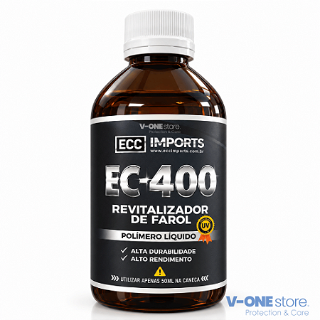 POLÍMERO LÍQUIDO REVITALIZADOR DE FARÓIS EC400 250ML