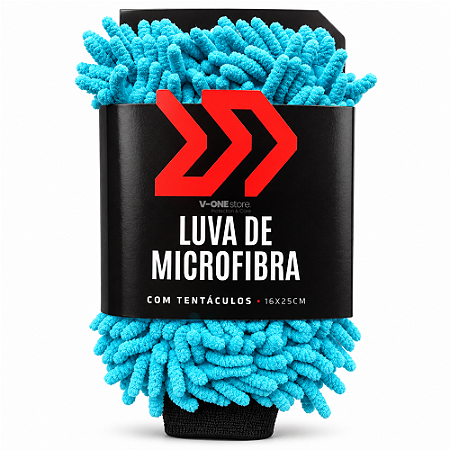 LUVA DE MICROFIBRA AZUL DOUBLE SIDE AUTOAMERICA