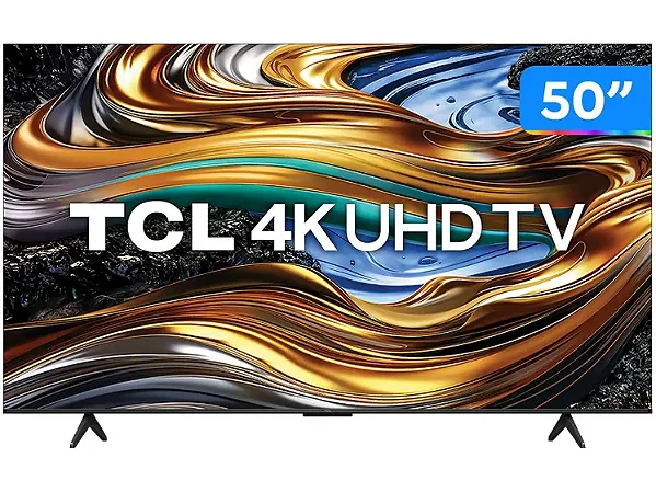 Smart TV 50" 4K UHD LED TCL 50P755 Wi-Fi Bluetooth 3 HDMI 1 USB