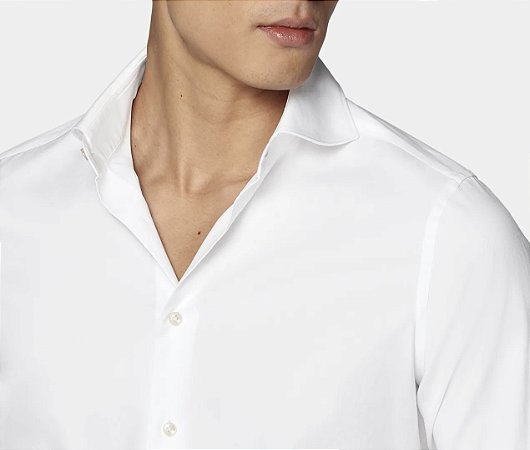Camisa Social Masculino Branca Slim
