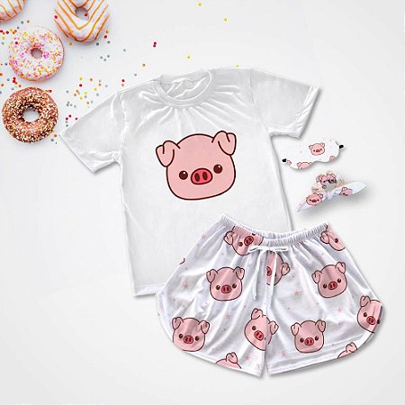 Pijama de porco feminino Clearance