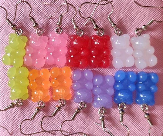 Brinco Gummy Bear Branco