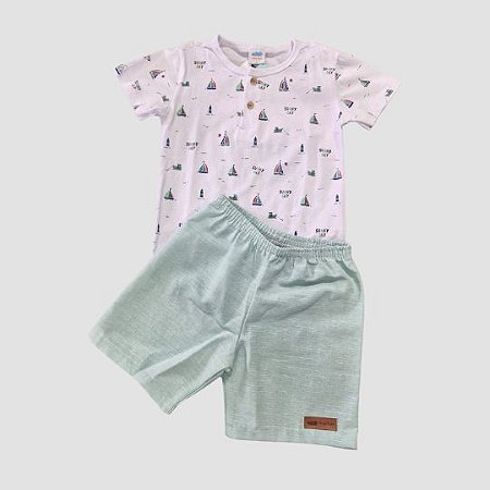 Conjunto Infantil Menino Barco