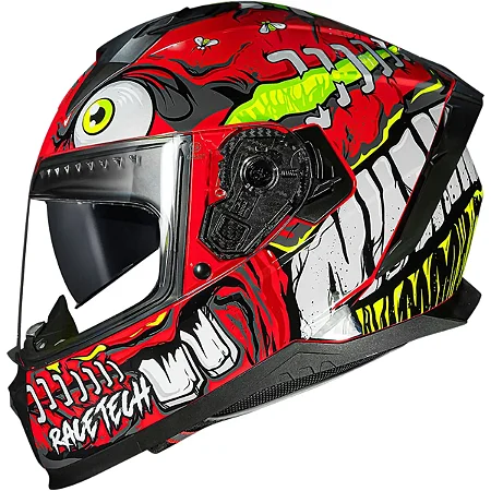 Capacete Race Tech Volt Croc - Vermelho/Amarelo Tam: 58