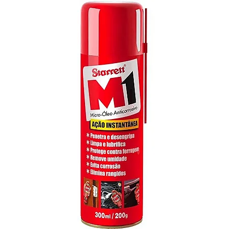 Lubrificante Micro Óleo Anticorrosivo M1 Starrett - Spray 300ml