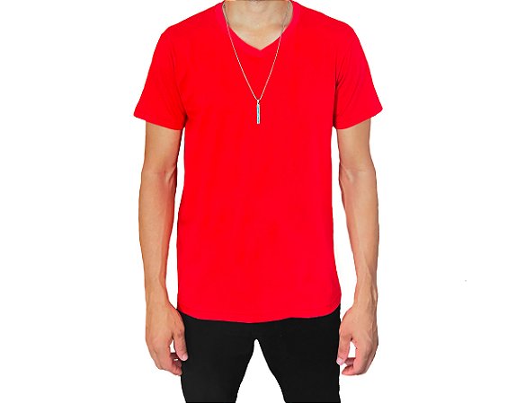 CAMISETA MASCULINA BASICA 100%ALGODÂO FIO 30.1 PENTEADO
