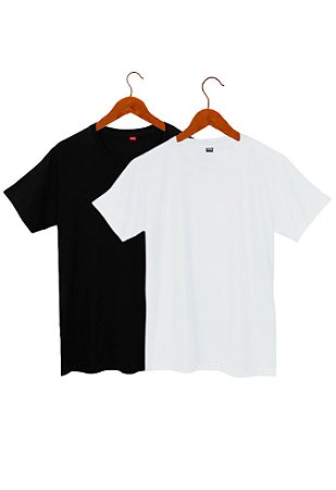 KIT COM 2 CAMISETA MASCULINA BASICA 100%ALGODÂO FIO 30.1 PENTEADO