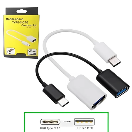 Cabo Otg Type-C Pen drive Usb Fêmea Celular Smatphone