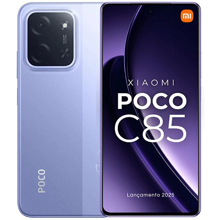 Smartphone Xiaomi Poco C85 256GB / 128GB Versão Global NFC Envio Imediato (COM PELÍCULA DE CORTESIA)
