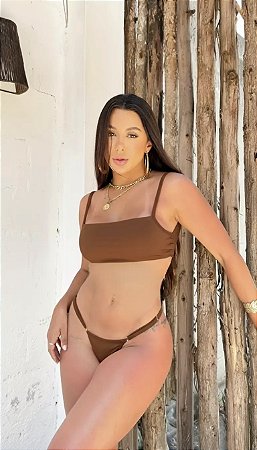 BIQUÍNI MEL MAIA MARROM