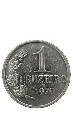 Moeda de 1 Cruzeiro de 1970.