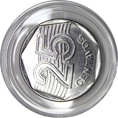 Moeda de 25 centavos de Real de 1995 FC.