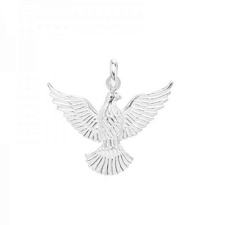 Pingente Divino Espirito Santo Grande em Prata 925